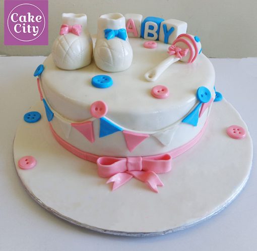 Buttons Baby Shower Cake in Lahore