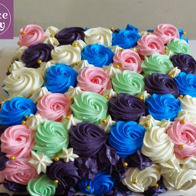 Multi Color Flowers Girls Birthday Cake in Lahore