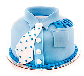 Blue Shirt Dad Birthday Cake