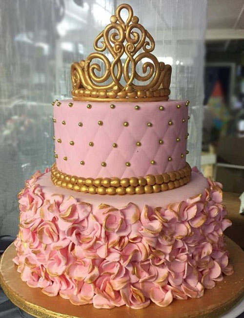 Crown Girls Birthday Cake