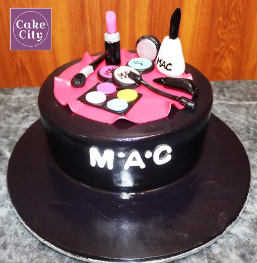 Black Mac Makeup Cake