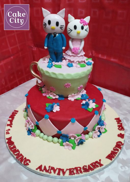 Catty CoupleCatty Couple Anniversary Cake Anniversary Cake