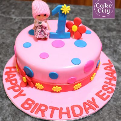 Doll 1st Kids Birthday Cake